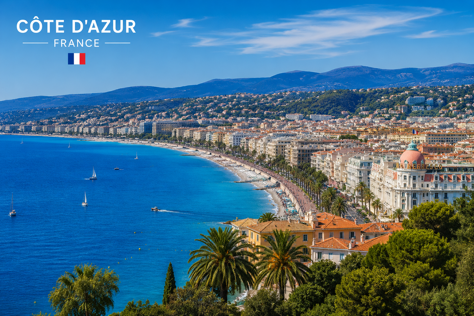 Côte d'Azur, France — coastal panorama anchoring Tutamen's European sales and support office