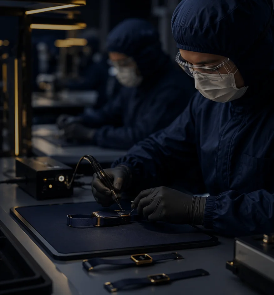 Tutamen Medical cleanroom assembly — wearable device